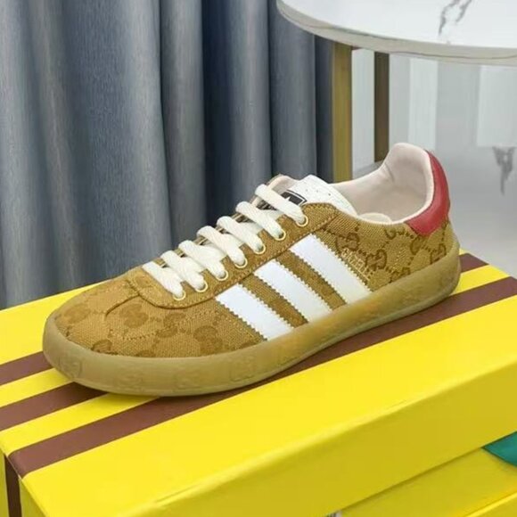 Adidas x Gucci Gazelle Sneaker Tan Monogram Wom - Picture 5 of 9